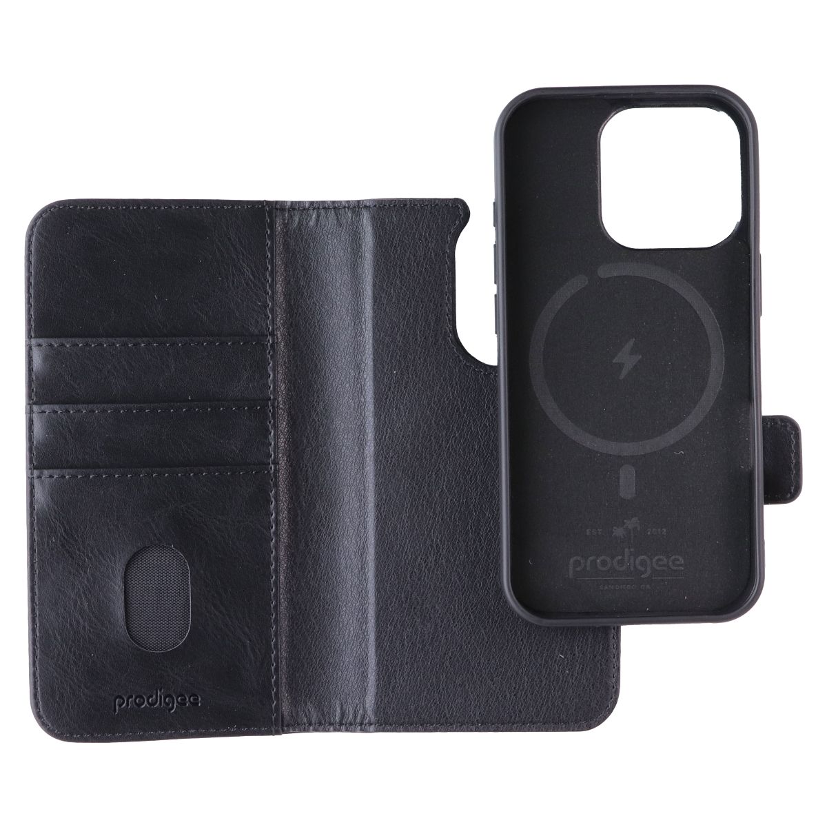 Prodigee Folio Mag Wallet MagSafe Case for Apple iPhone 16 Pro - Black - New - Image 3