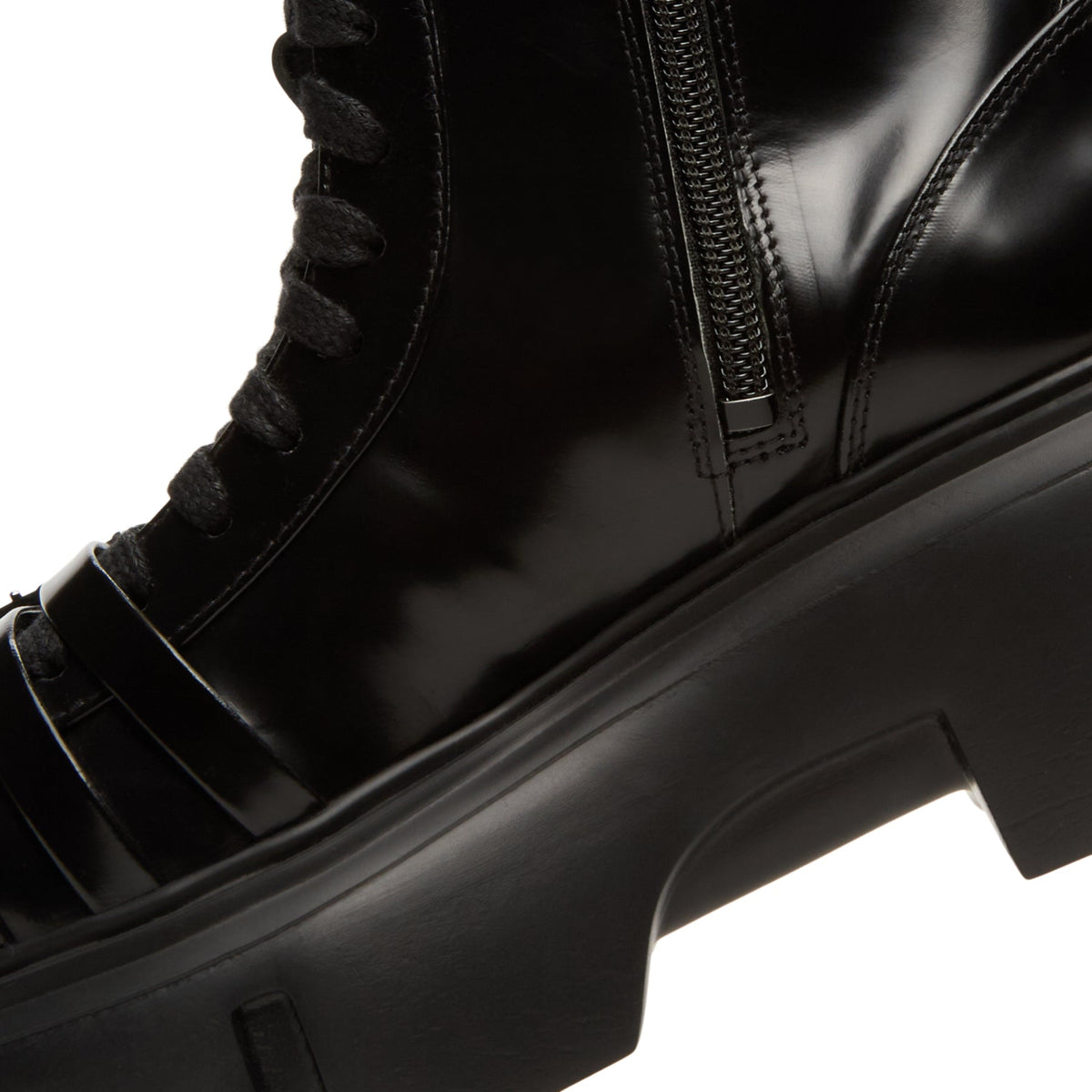Simone Rocha Platform Buckle Combat Boot (Black) - Image 8