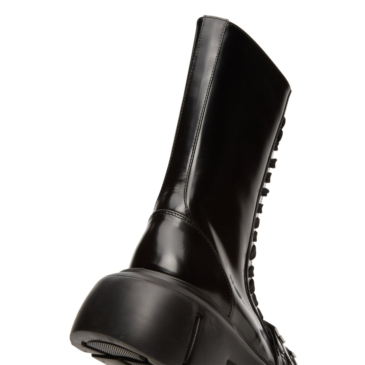 Simone Rocha Platform Buckle Combat Boot (Black) - Image 9
