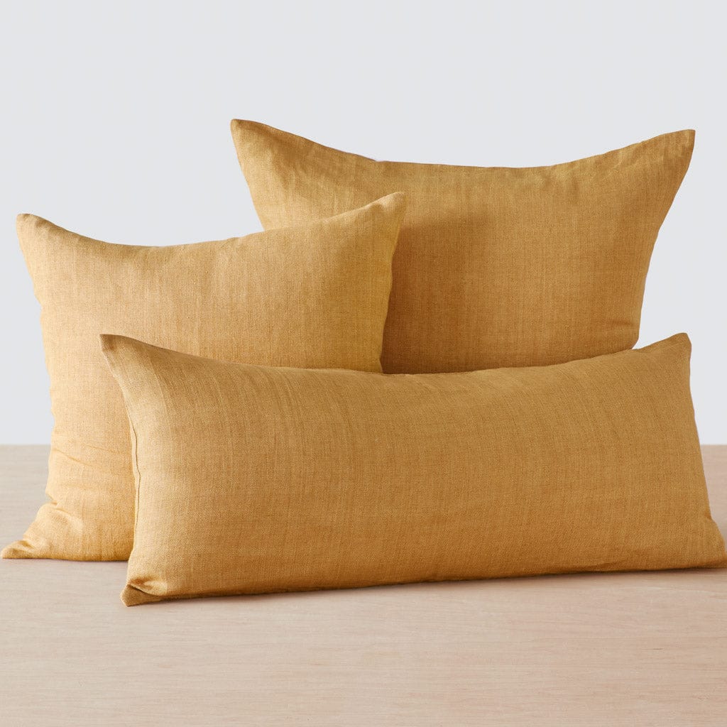 Prisha Linen Pillow - Turmeric / 20'' x 20''