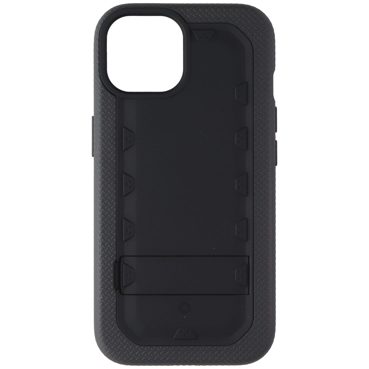 Quikcell Grand Advocate Two-Layer Kickstand Case for Apple iPhone 15 - Black - New - Image 2