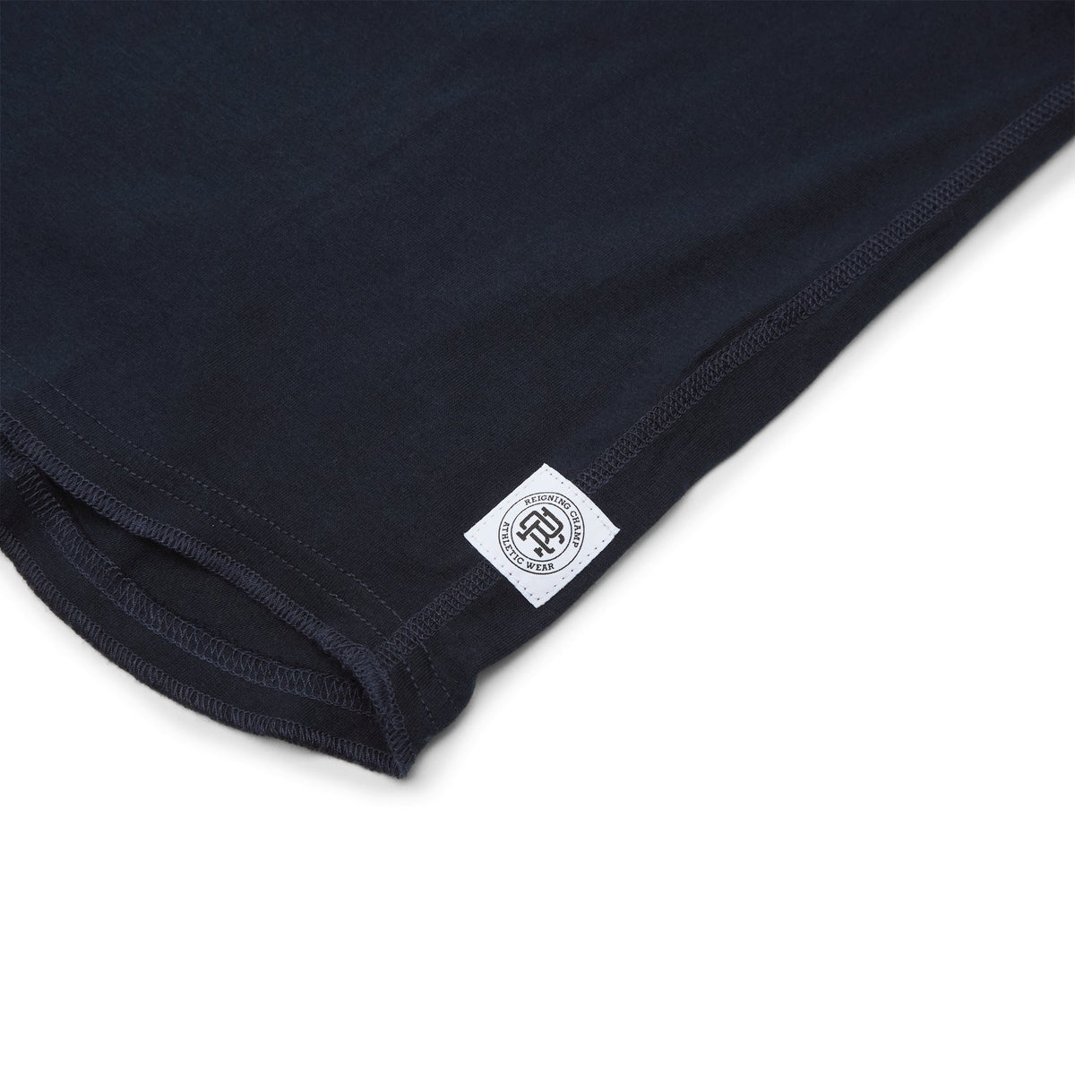 Reigning Champ Reigning Champ Men's Knit Cotton Jersey Raglan Tee (Navy) - Image 4