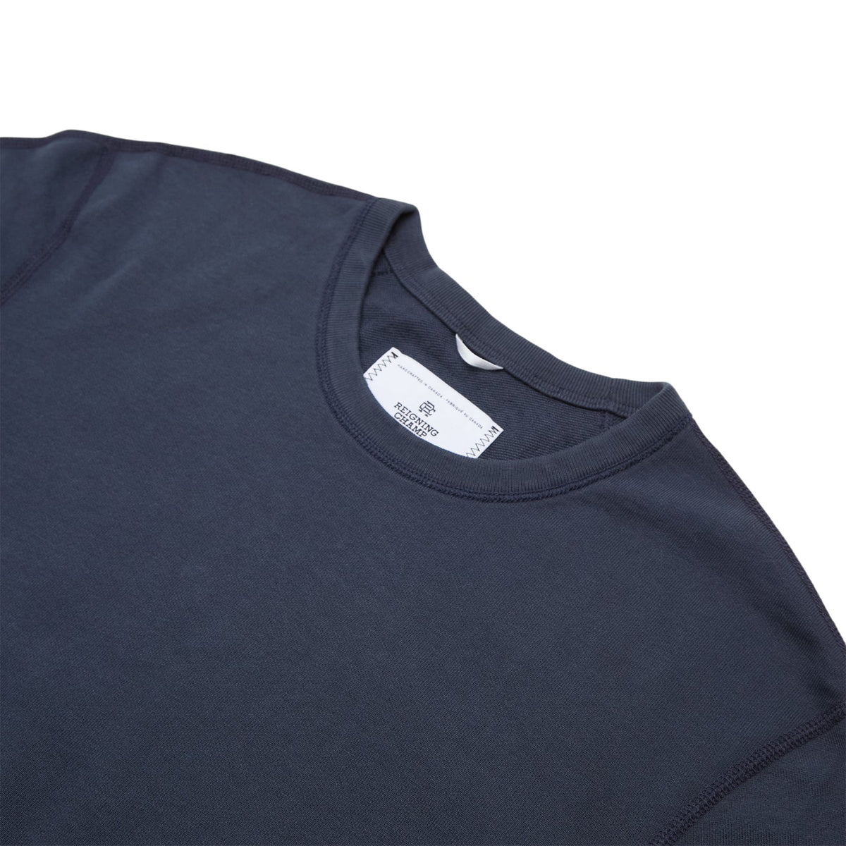Reigning Champ Reigning Champ Men's Knit Lt Wt Terry Long Sleeve Crewneck (Steel) - Image 3