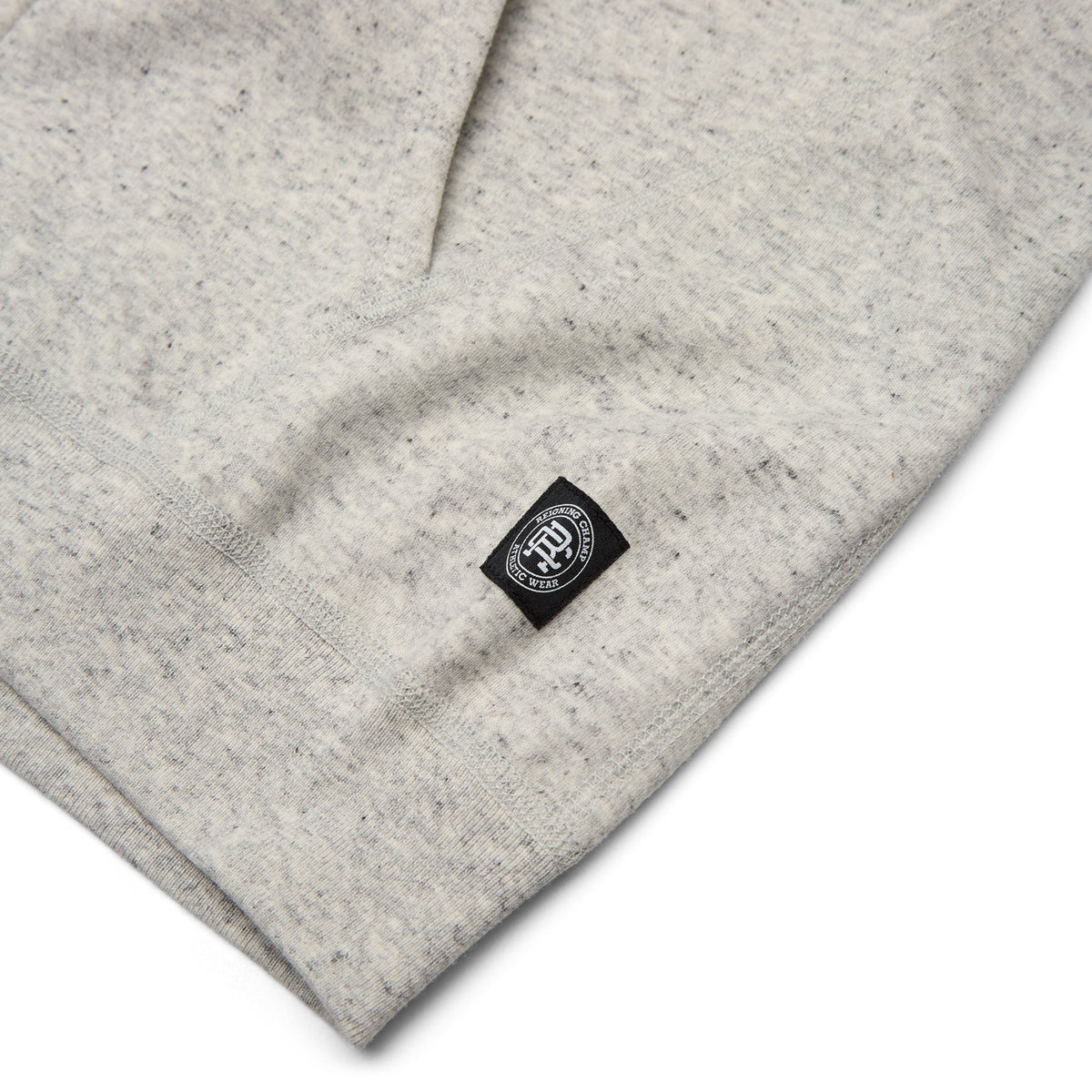 Reigning Champ Reigning Champ Bonded Interlock Full Zip Hoodie (Heather Grey) - Image 5