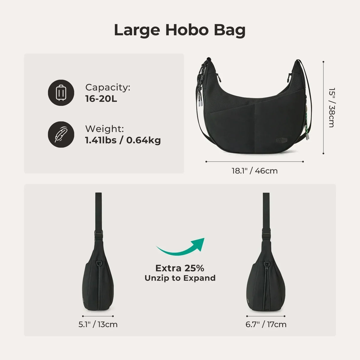 REIKI Large Hobo Bag - Image 3