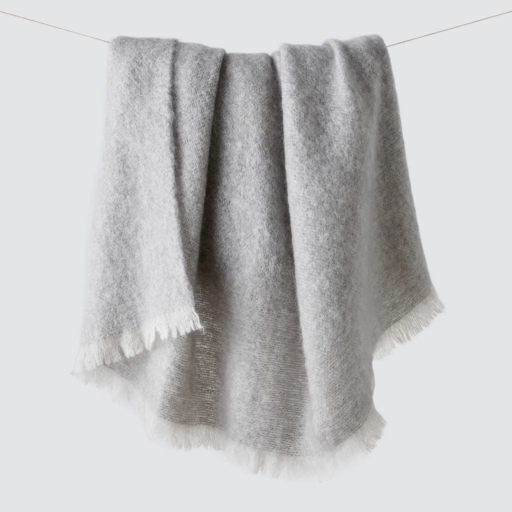 Rowan Mohair Throw - Dove Grey