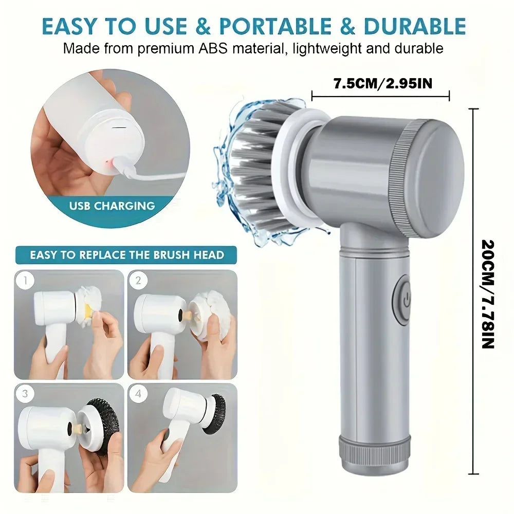 Electric Spin Scrubber Cleaning Brush - Image 5