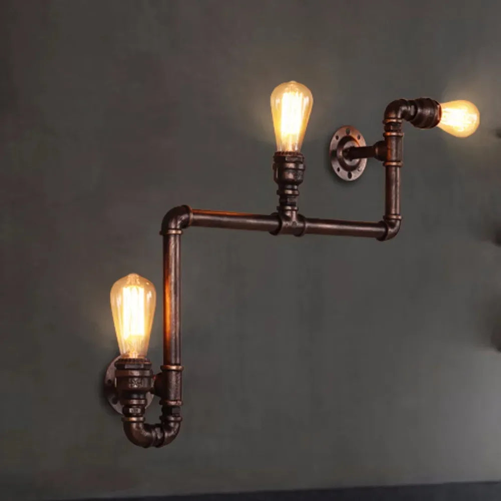 3-Head Loft Industrial Wall Lamp - Image 3