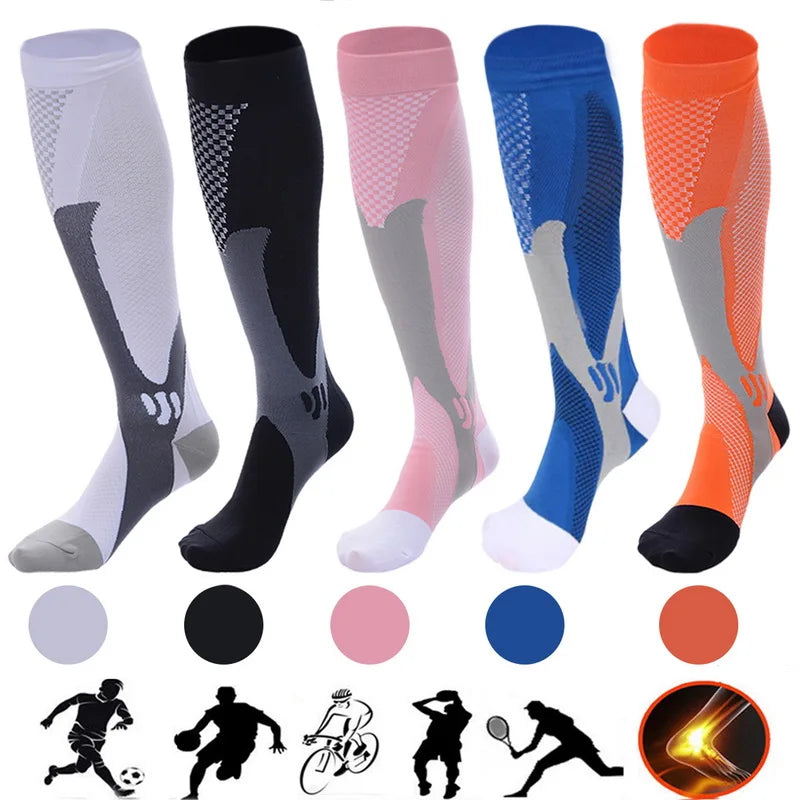 Long Sports & Travel Unisex Compression Socks - Image 7