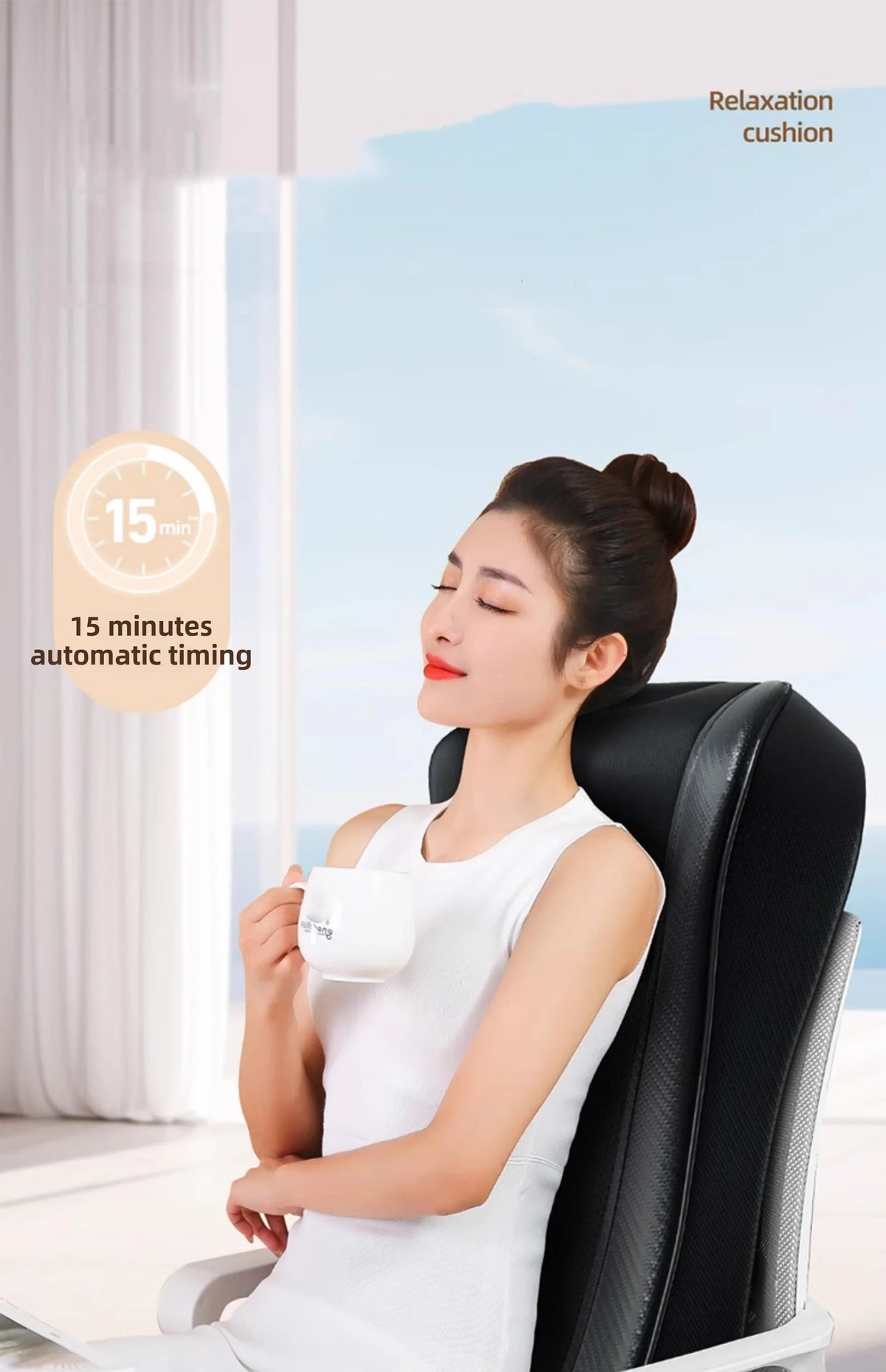 JAIYORL Shiatsu Neck & Back Massage Pillow - Image 7