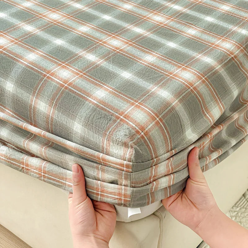 Pure Cotton Fitted Soft Mattress Cover for Kids & Adults - nuoka