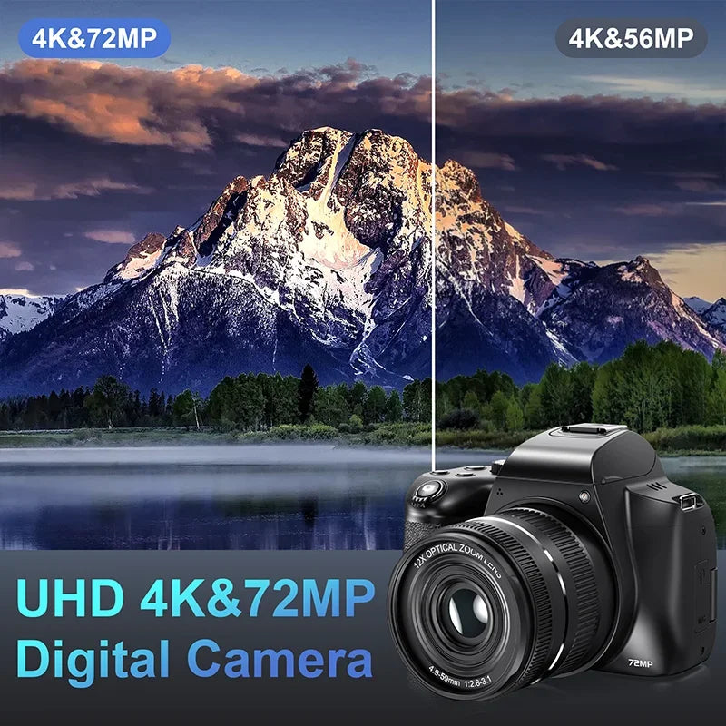 Digital Camera 4K 72MP with 12X Optical Zoom - Image 6