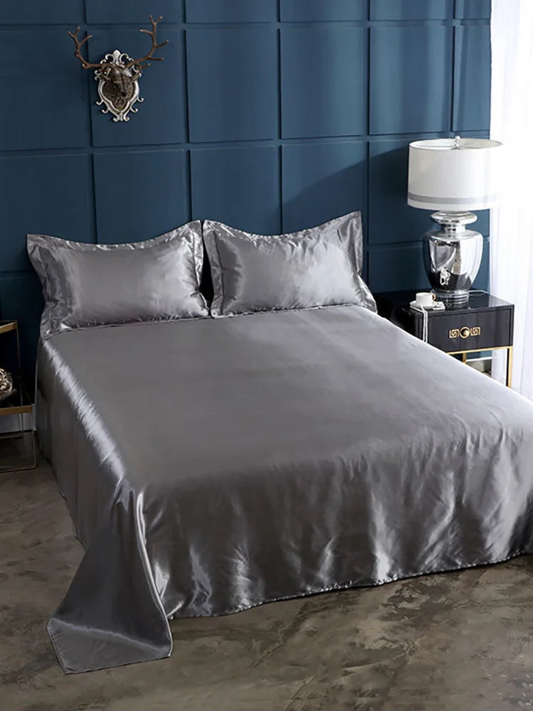 Luxury Rayon Satin Bedsheet Set - Image 8