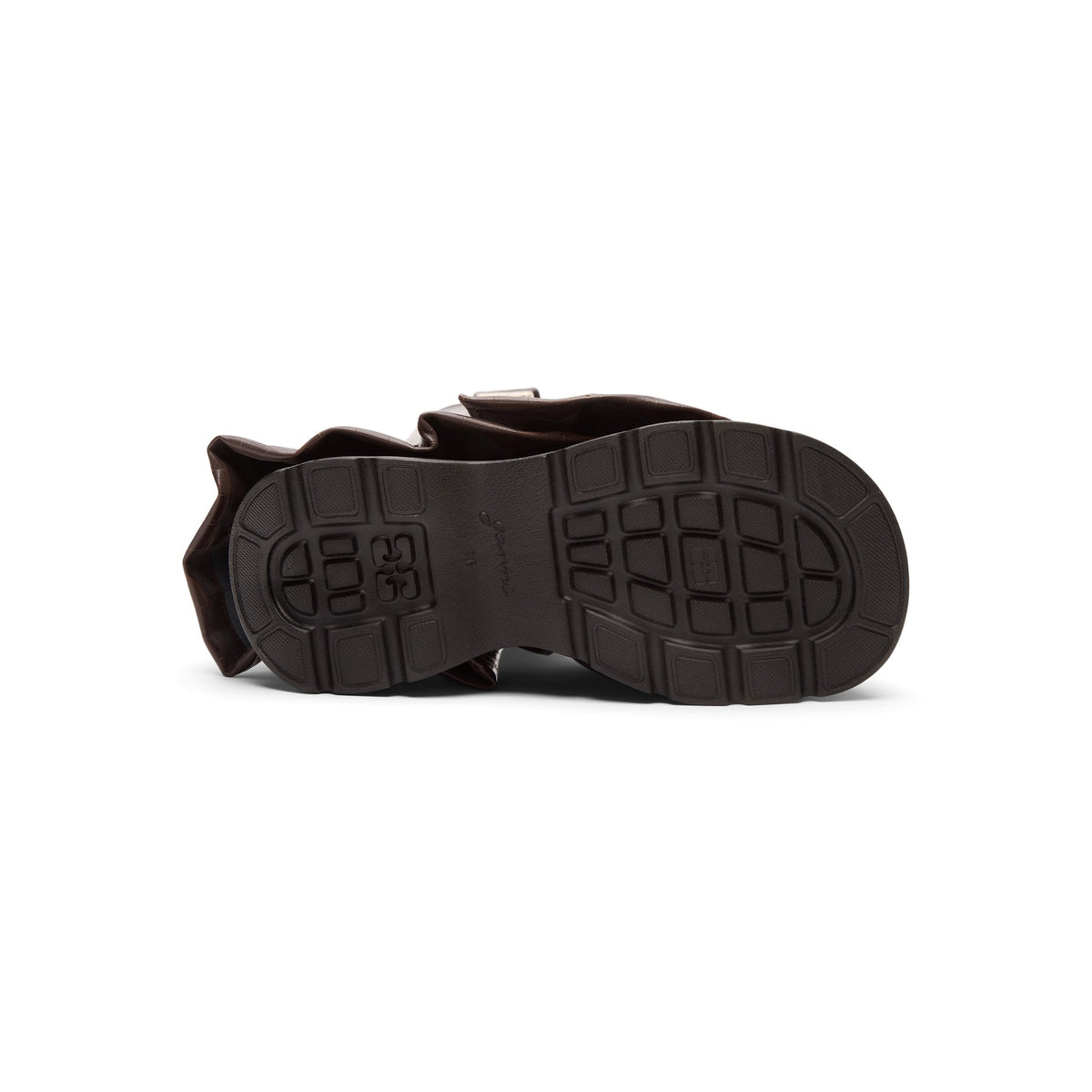 GANNI Kat Croc High Boot (Chocolate Fondant) - Image 5