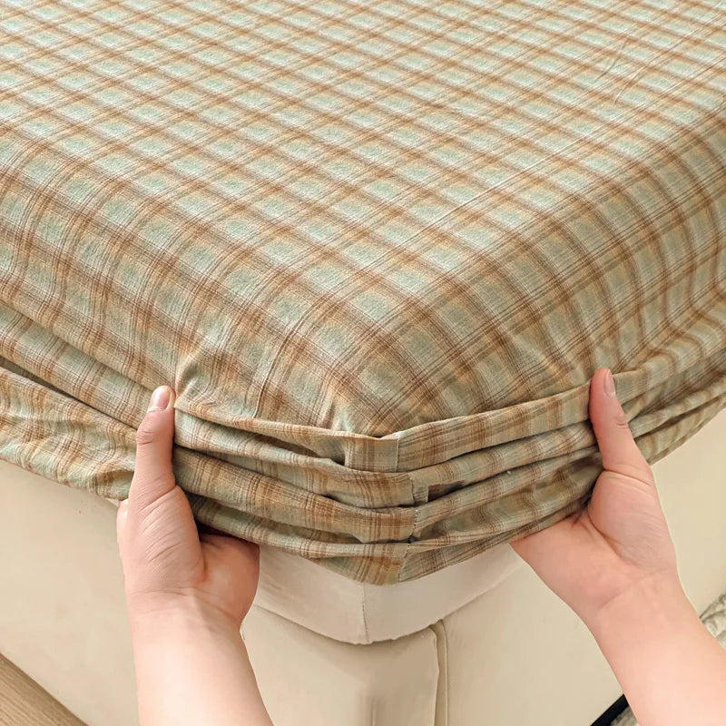 Pure Cotton Fitted Soft Mattress Cover for Kids & Adults - yunxiulvka