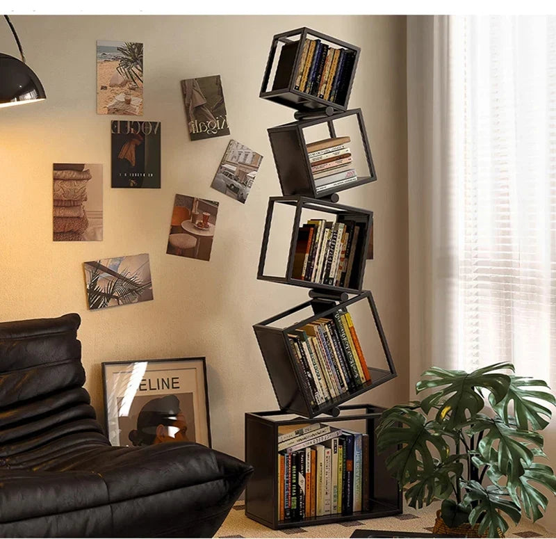 5-Layer Foldable Grid Bookshelf - Image 10