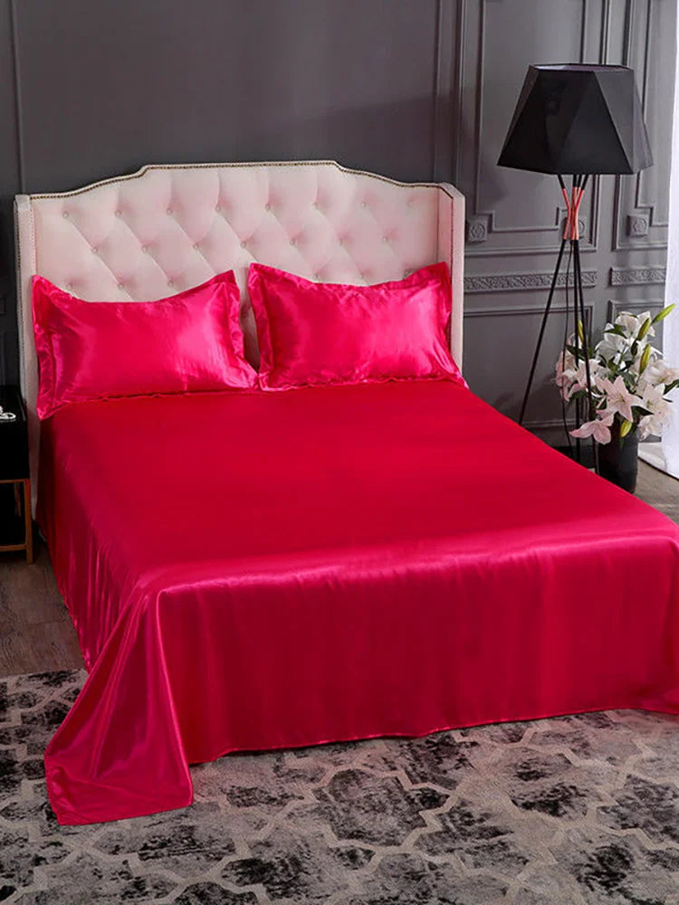 Luxury Rayon Satin Bedsheet Set - Image 7