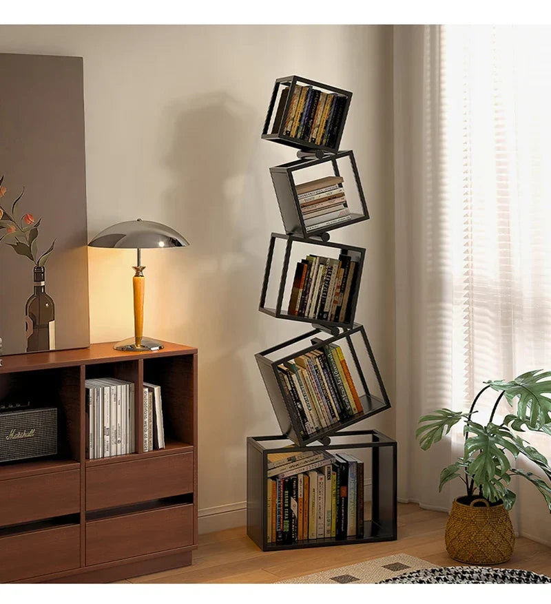 5-Layer Foldable Grid Bookshelf - Image 11