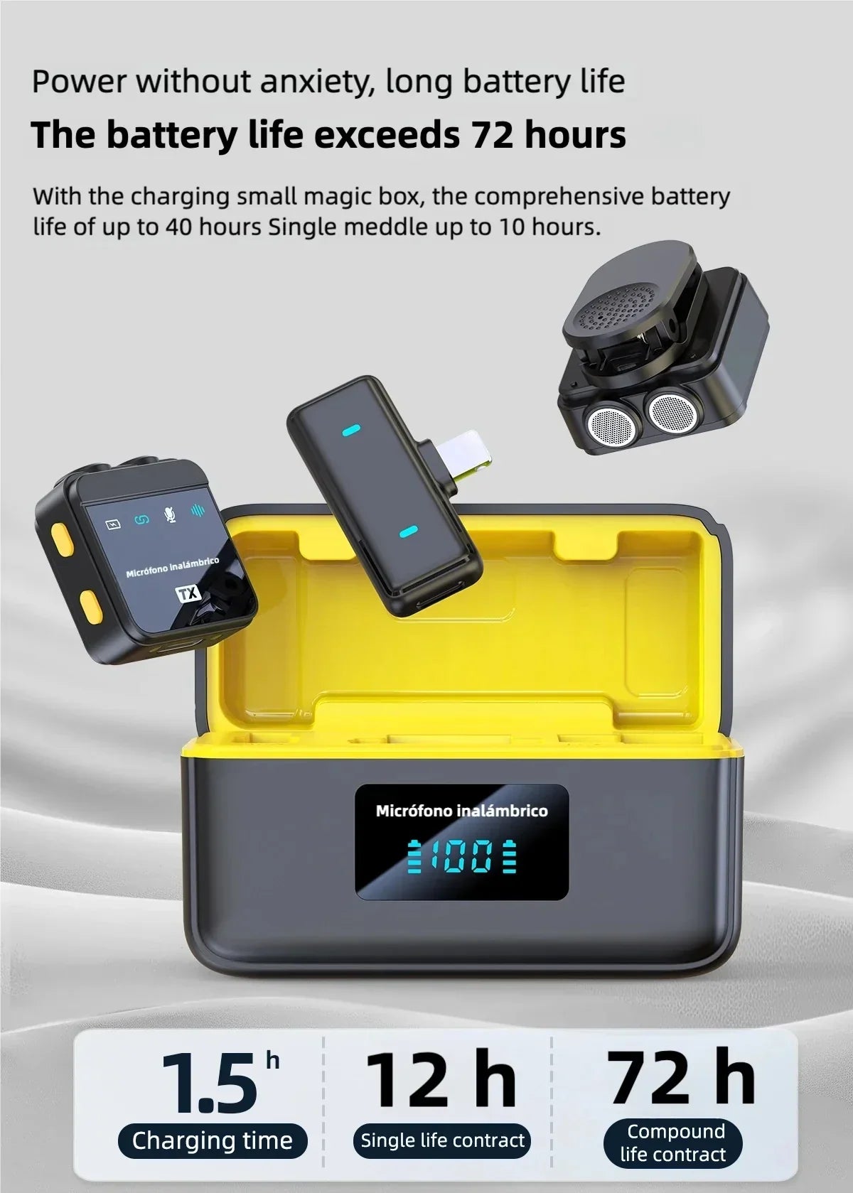 2025 Wireless Lavalier Microphone with Charging Box - Image 8