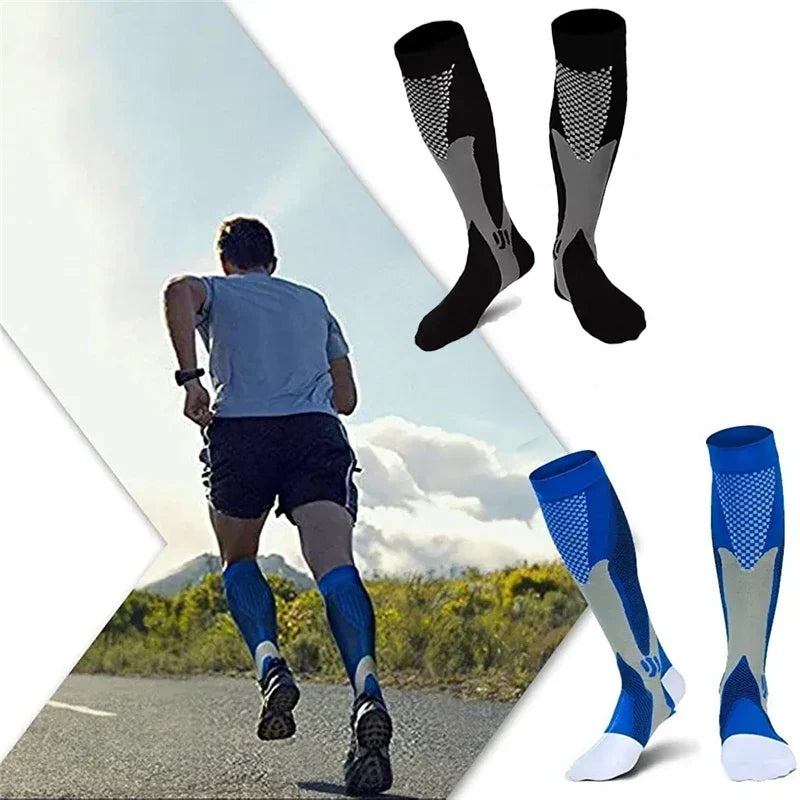 Supportive Long Socks for Sports, Travel & Everyday Comfort