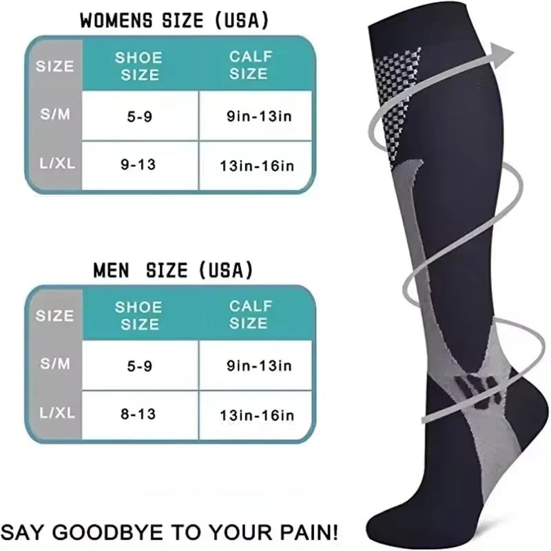Supportive Long Socks for Sports, Travel & Everyday Comfort - Image 3