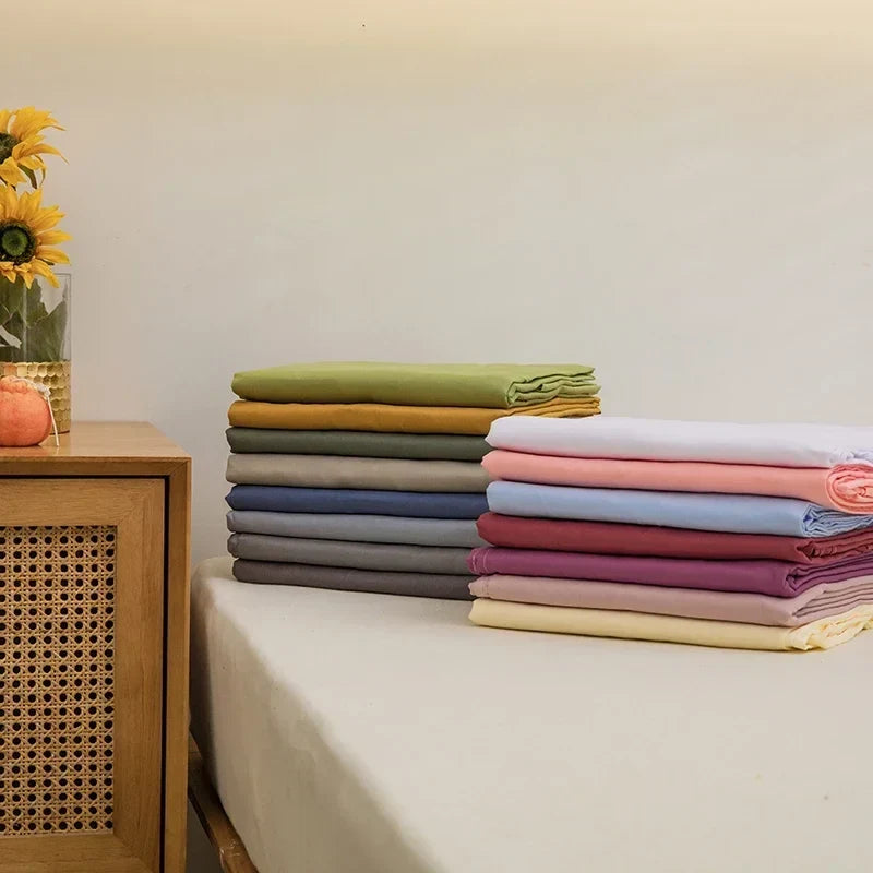 Soft Solid Color Flat Bedsheet – Single, Double, Queen & King Size - Image 6