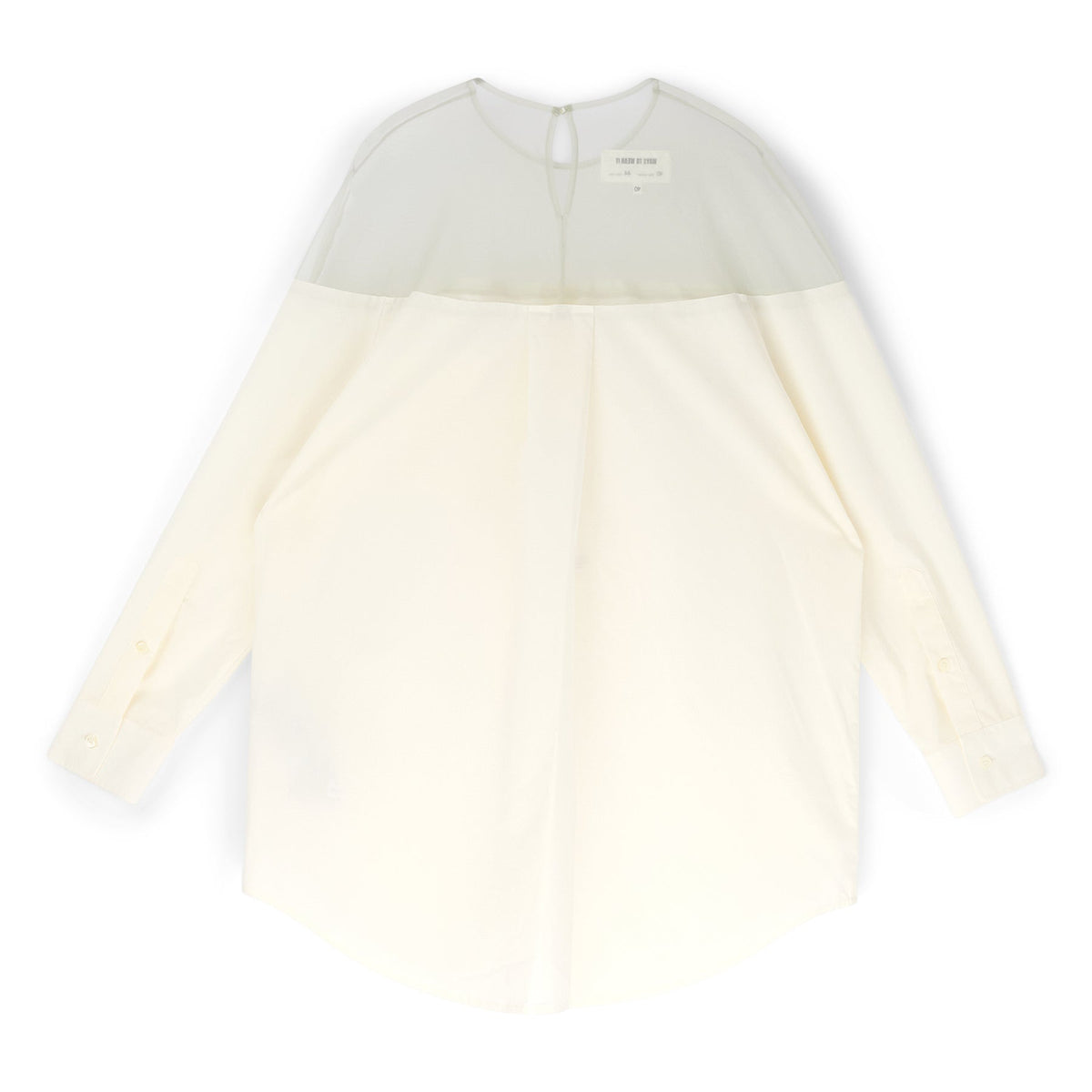 MM6 Maison Margiela Long-Sleeved Shirt (Off White) - Image 2