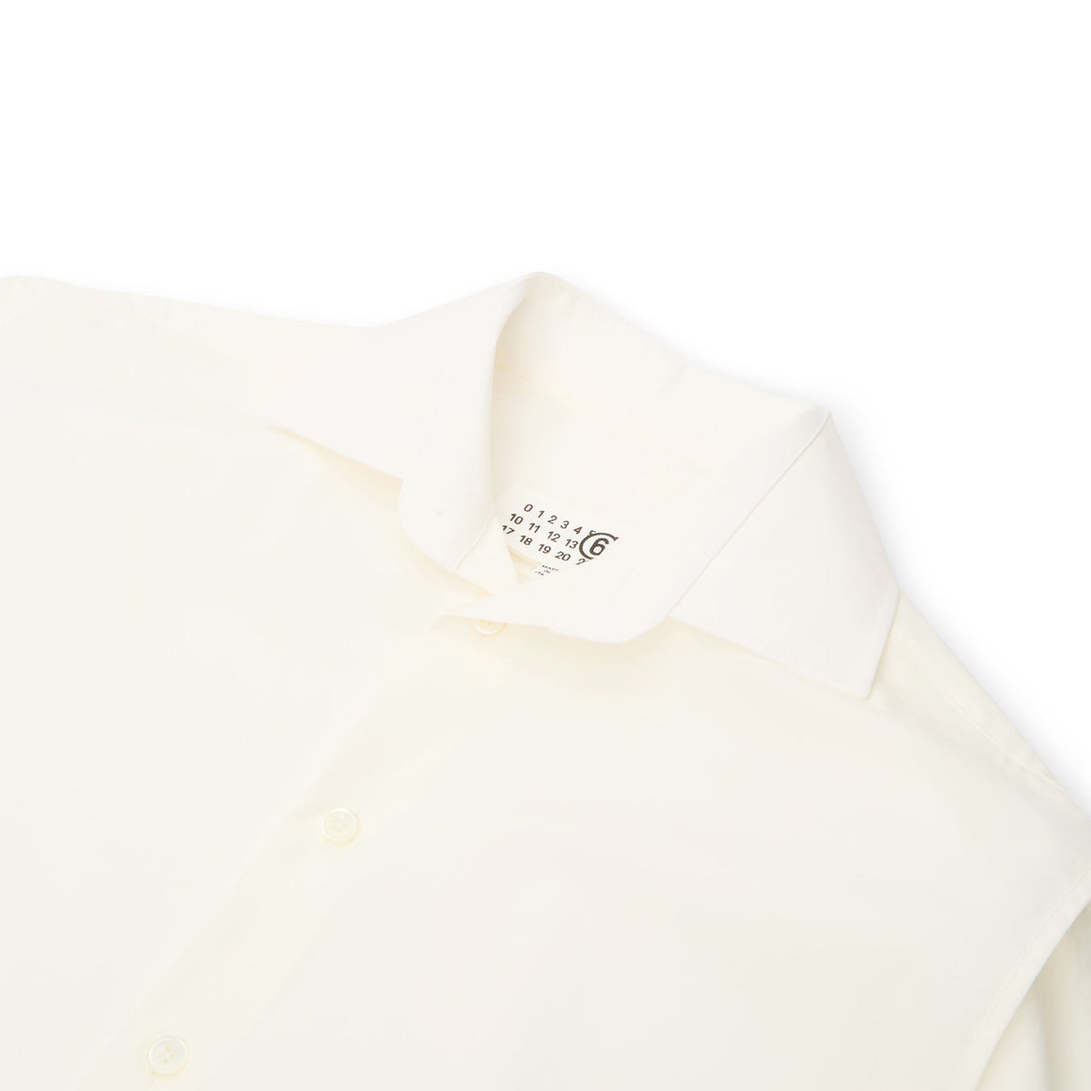 MM6 Maison Margiela Long-sleeved Top (Off White) - Image 3