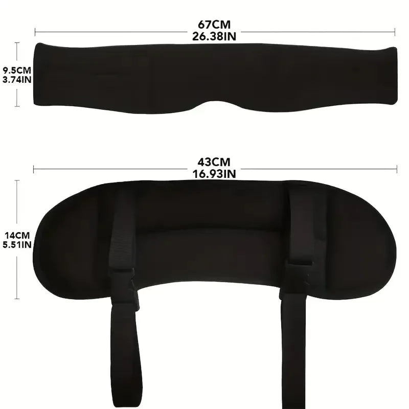 Adjustable Travel Neck Pillow with Eye Mask Set - Image 8