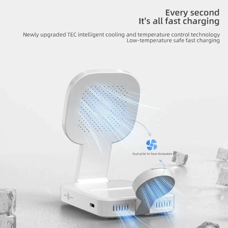3-in-1 Magnetic Wireless Charger Folding Station – - Image 3