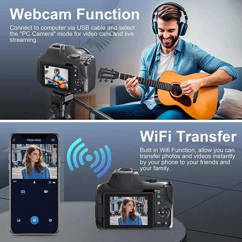 Digital Camera 4K 72MP with 12X Optical Zoom - Image 5