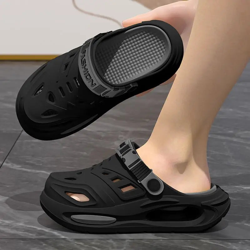 Arch Support Cushioned Slippers for Everyday Wear - black