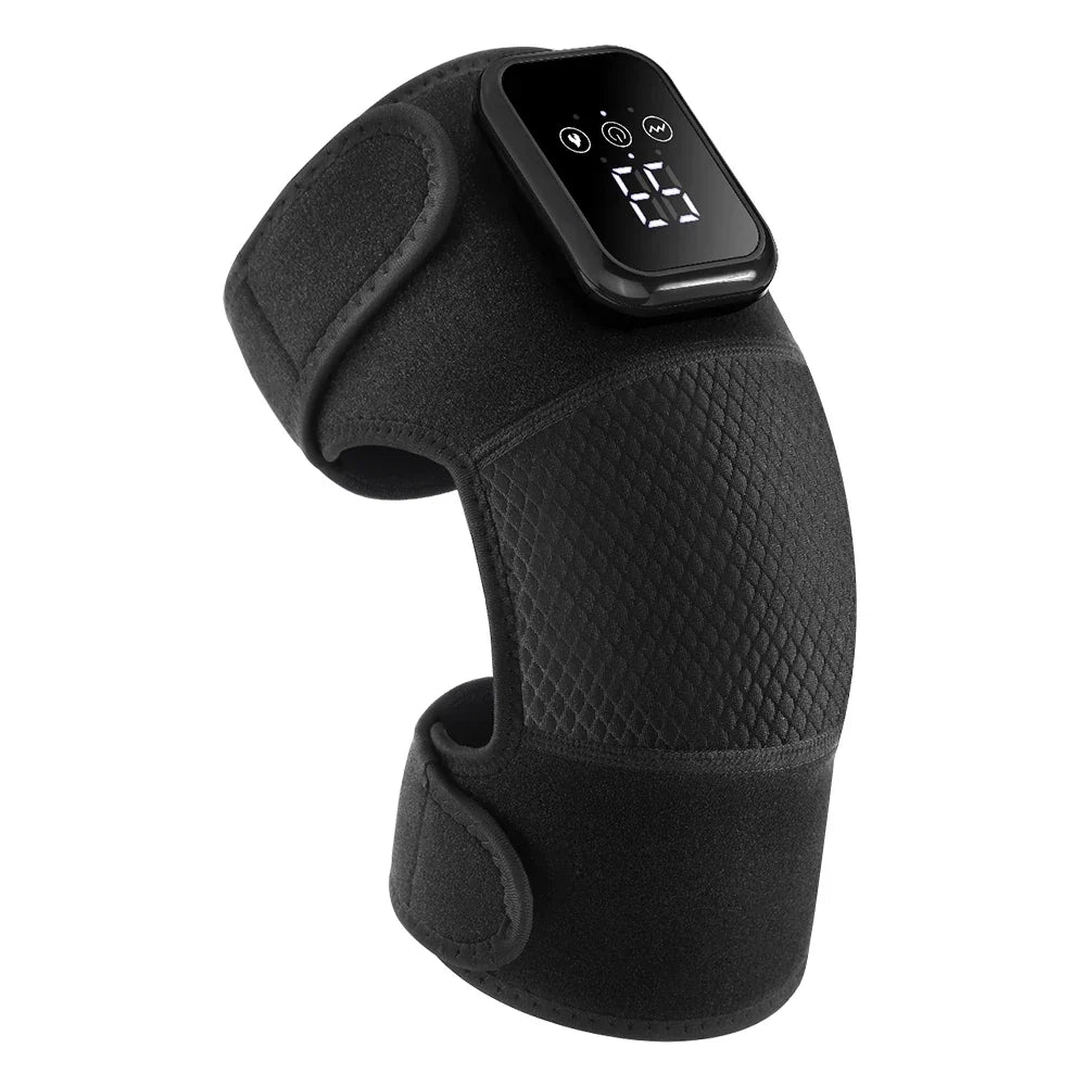 Vibration Muscle Relax Belt - Black-For Knee