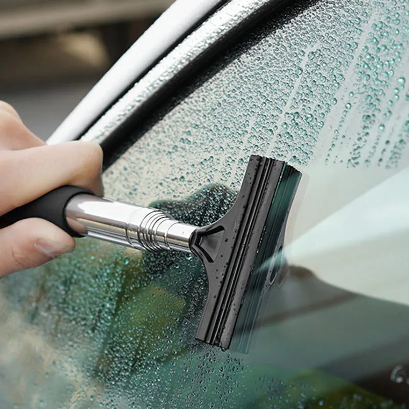 Car Rearview Mirror Wiper Cleaning Tool Auto Glass Mist Cleaner Scraper Car Accessories Handle Telescopic Window - Image 4