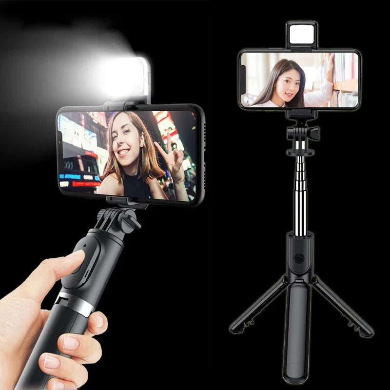 3-in-1 Selfie Stick Bluetooth Remote Tripod