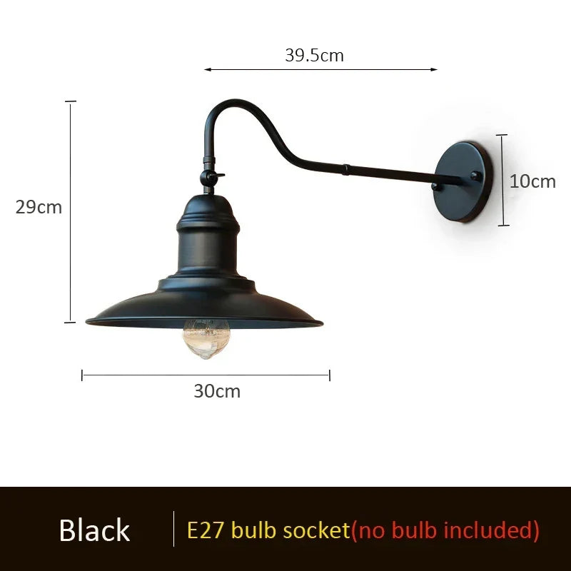 American Industrial Wall Lamp - Image 5