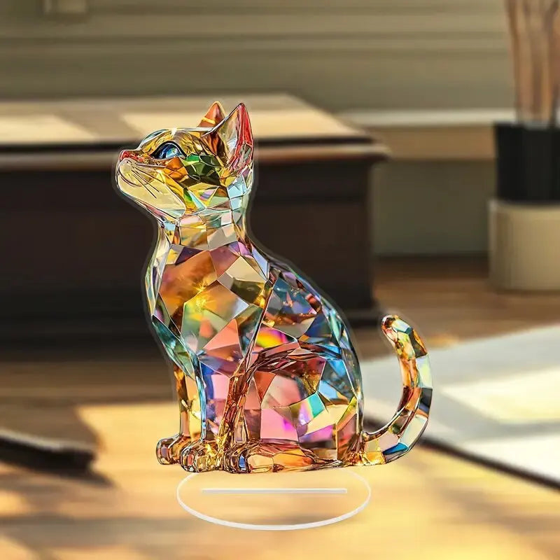 Elegant Exotic Cat Table Decoration Sculptures - Image 4