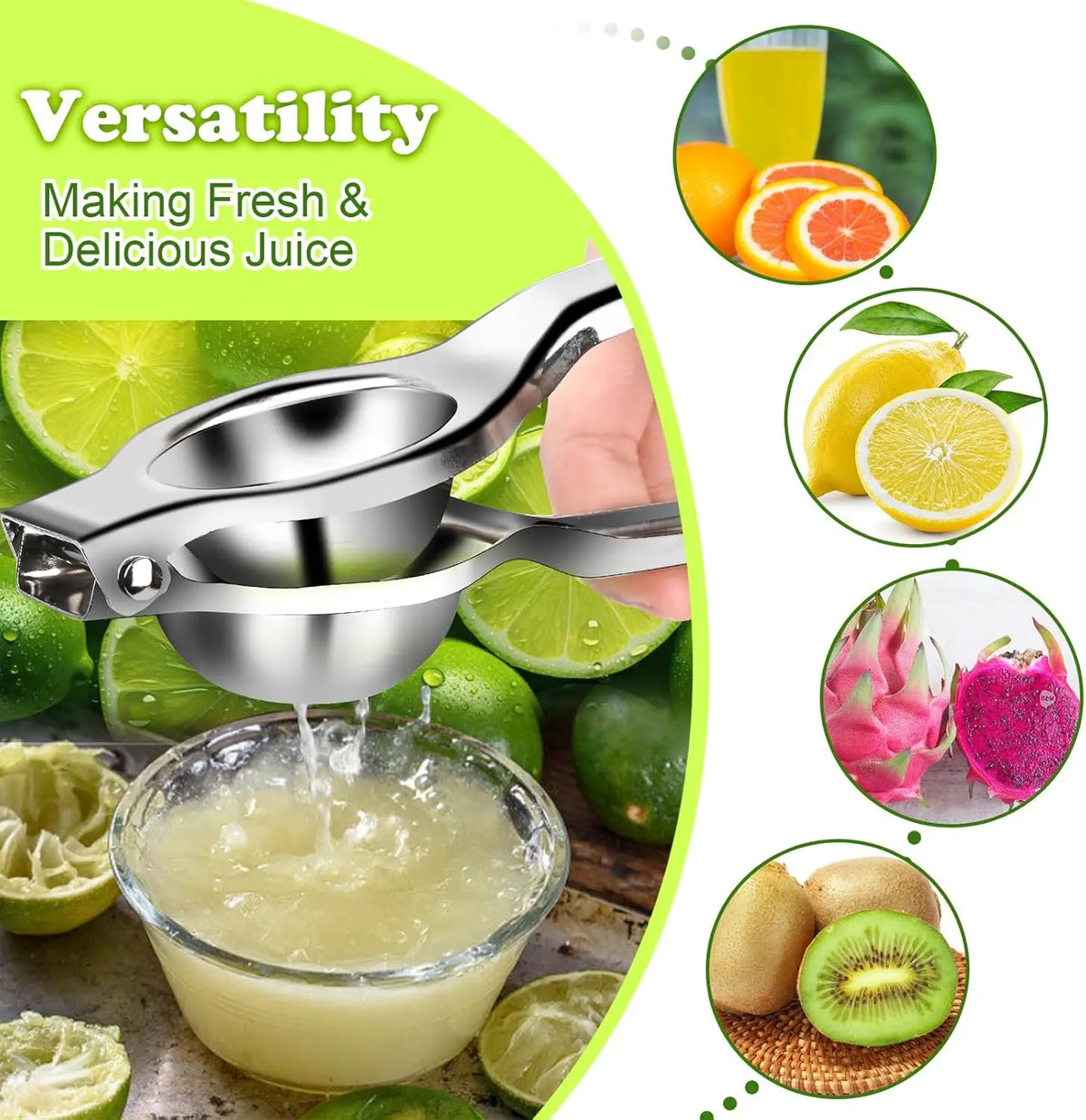Stainless Steel Lemon Squeezer - Image 2