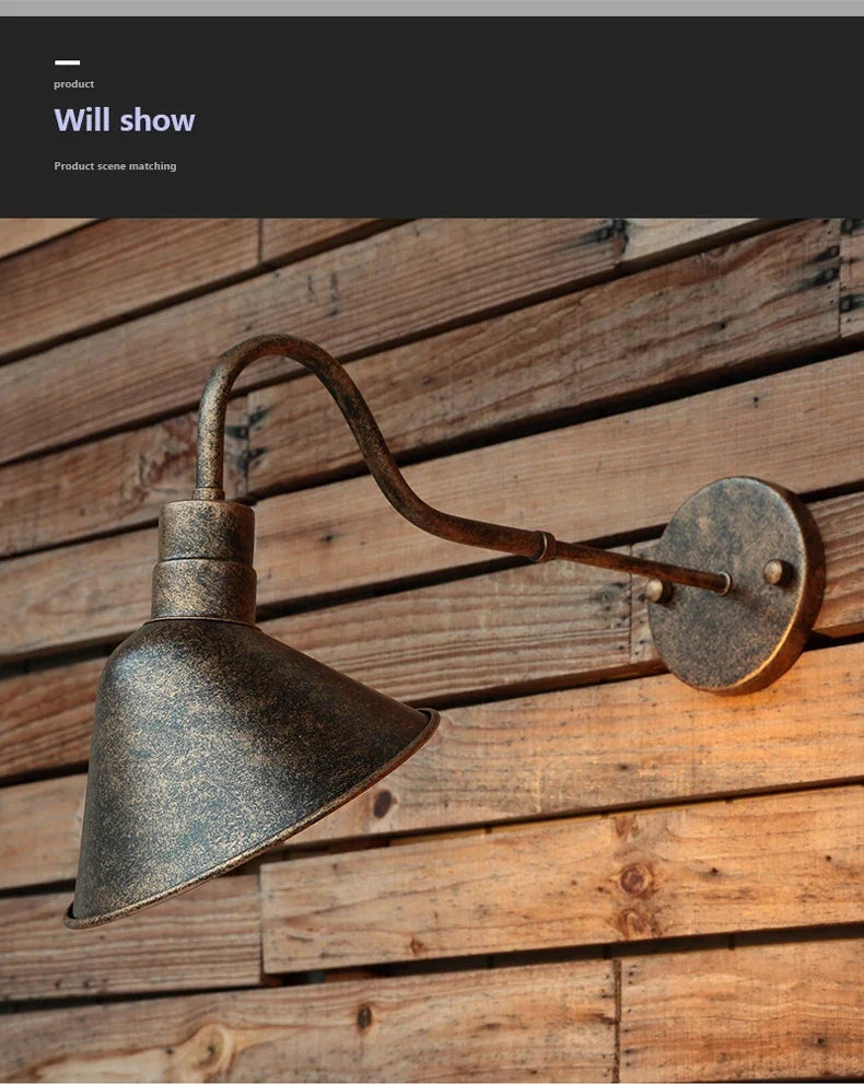 American Industrial Wall Lamp - Image 9