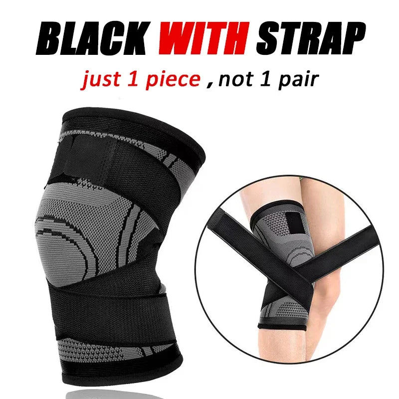 Adjustable Knee Brace Support - black