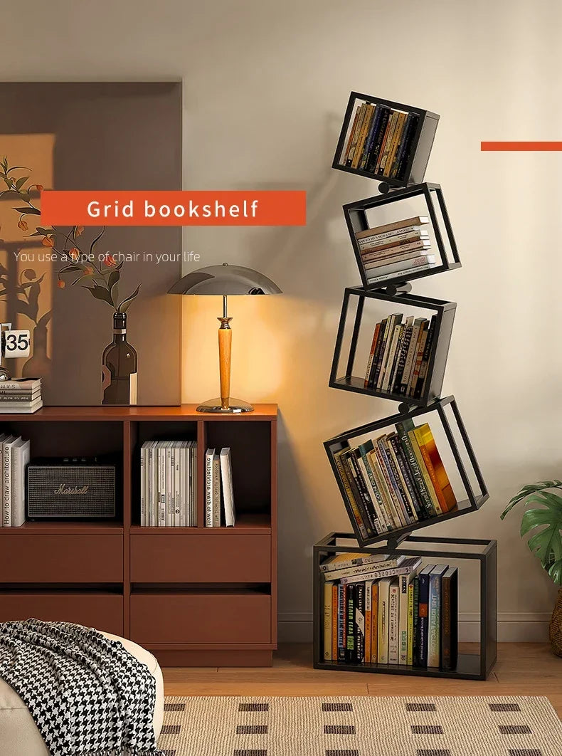 5-Layer Foldable Grid Bookshelf - Image 13