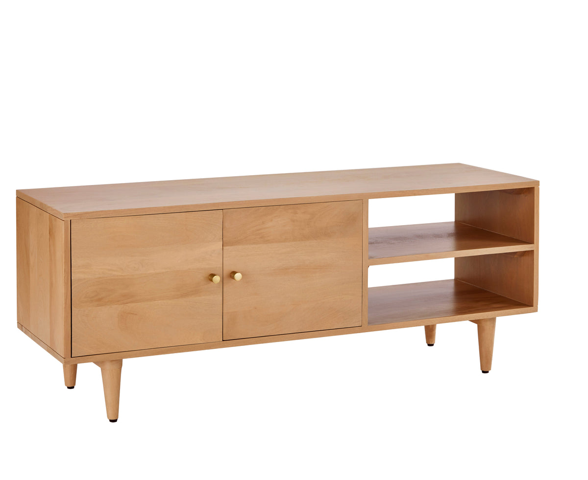 Scandinavian Light Walnut Oslo TV Stand - Image 9
