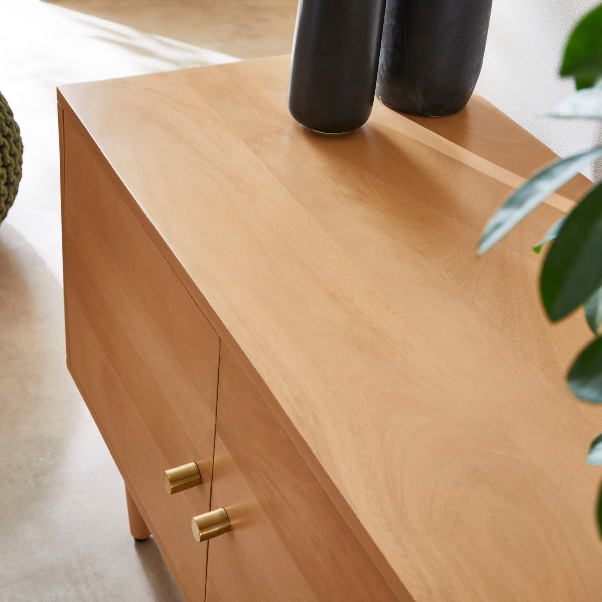 Scandinavian Light Walnut Oslo TV Stand - Image 2