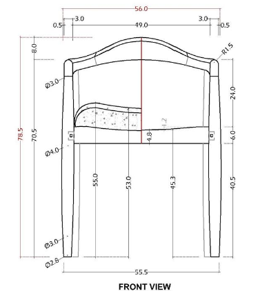 Solid Mahogany Dining Chair - Image 8