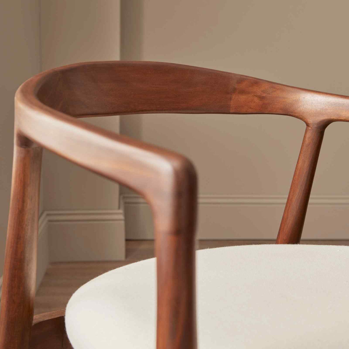 Solid Mahogany Dining Chair - Image 6