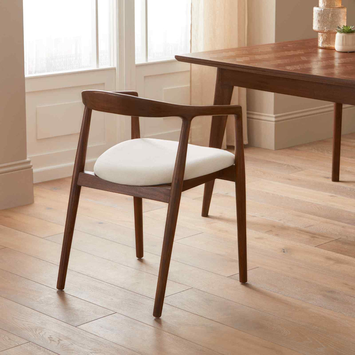 Solid Mahogany Dining Chair - Image 4