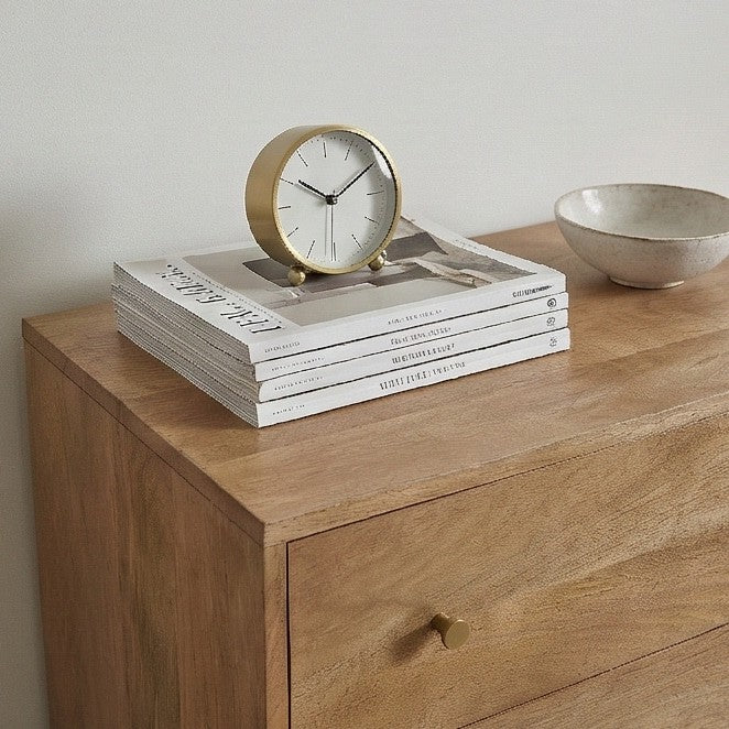 Scandinavian Light Walnut Oslo Chest of 3 Drawers - Image 2