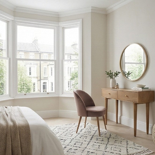 Scandinavian Light Walnut Oslo Console, Dressing Table, and Desk - Image 8