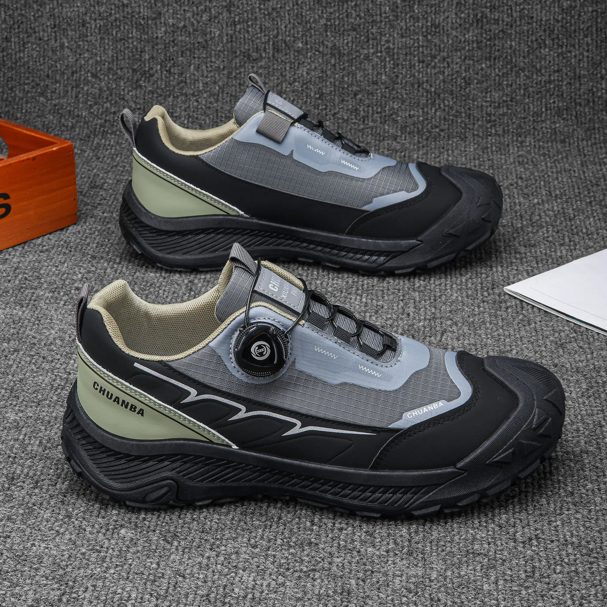 Breathable Non-Slip Trail Men's Hiking Shoes - GRAY