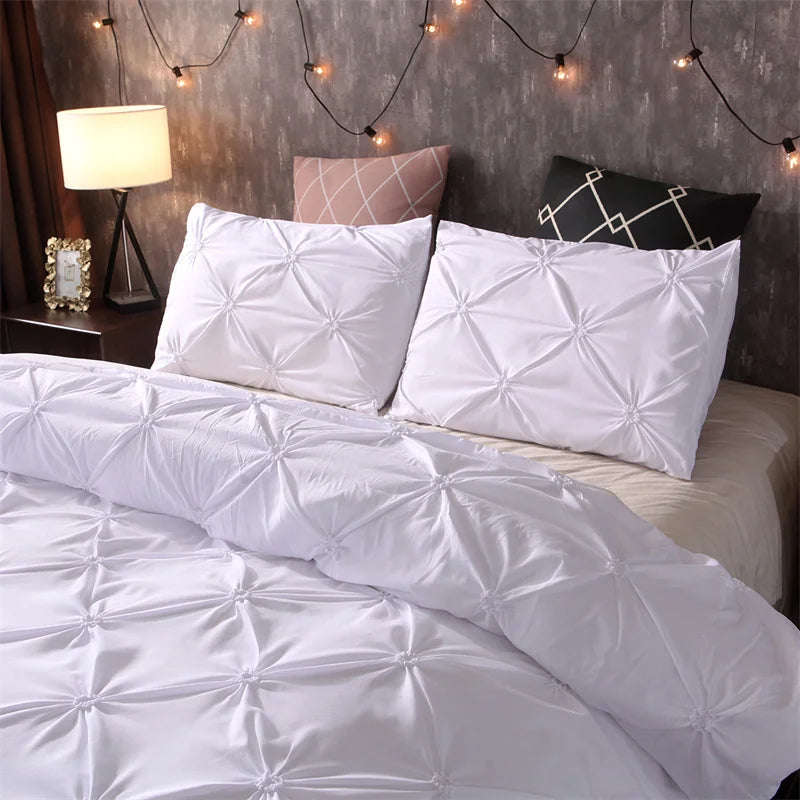 3-Piece Gray Queen Duvet Cover & Pillowcases - Image 5